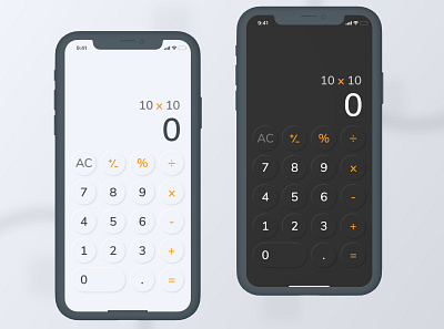 Iphone Calculator - Neumorph Calculator App Design app calculator design iphone mobile app mobile design neumorph ui