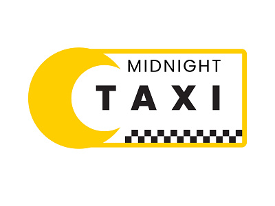 midnight taxi logo branding design graphic design illustration logo typography vector