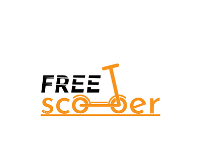 free scooter logo branding design graphic design illustration logo typography vector