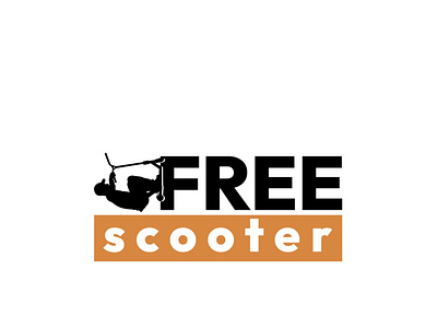 free scooter logo branding design graphic design illustration logo typography vector