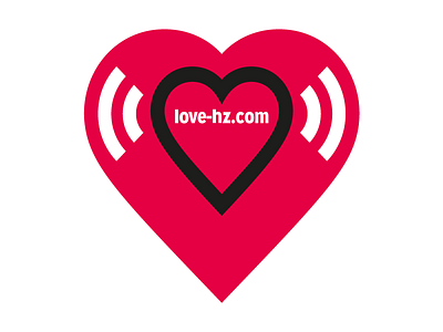 Love Hz Sticker band heart hz logo love network networking radio sharing spectrum sticker whitespace