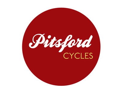 Logo ideas for Pitsford Cycles #10 bike circle cycle logo red typography yellow