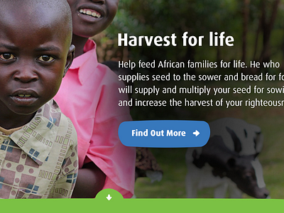 Send a Cow - charity homepage redesign africa charity community cow fundraising harvest home homepage redesign web website