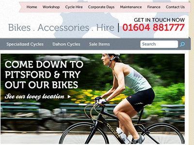 Cycle shop website design #1 bike cycle cycling museo pitsford shop web website