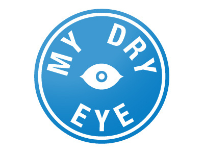 My Dry Eye logo ideas #1 blue circle circular disease eye logo