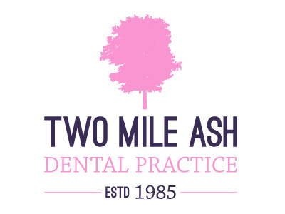 Two Mile Ash Dental Practice - logo 3b ash branding chaparral pro dental dentist logo ostrich sans tree typography