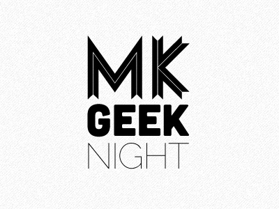 MK Geek Night - logo concept 01a