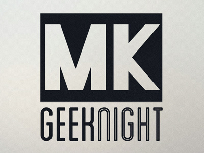 MK Geek Night - logo concept 01c