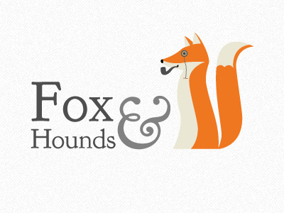 Fox & Hounds logo design 01a