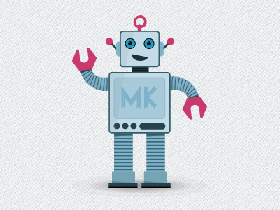 MiKe the robot, the MK Geek Night mascot geek mascot mk mk geek night mkgn retro robot toy