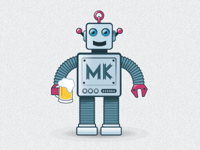 MiKe with his beer, for MK Geek Night drinks tokens