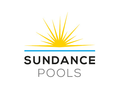 Rebrand concept for Sundance Pools brand branding logo pools refresh sparkle sun sundance sunshine swimming typography