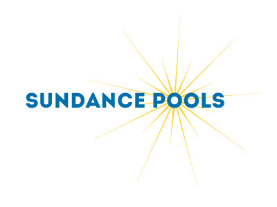 Rebrand concept for Sundance Pools #3 brand branding logo pools refresh sparkle sun sundance sunshine swimming typography