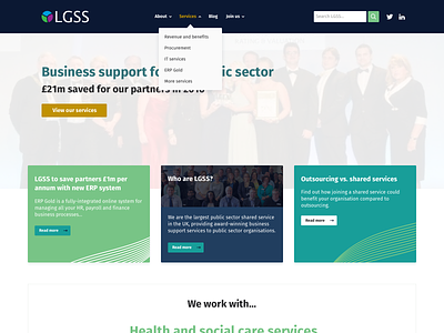 LGSS Website design web website