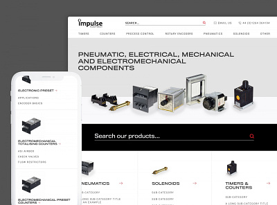 Impulse Automation Website Re-design design home homepage navigation technical ui ux web website