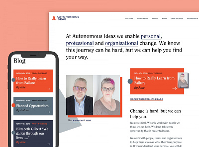 Autonomous Ideas Website branding design home homepage logo navigation responsive typography ui web website