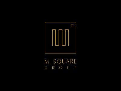 m square group branding icon minimal typography
