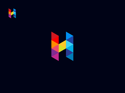 Modern H Letter Logo: For Sale branding clean design flat graphic design icon illustrator logo minimal typography