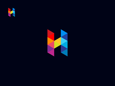 Modern H Letter Logo: For Sale branding clean design flat graphic design icon illustrator logo minimal typography