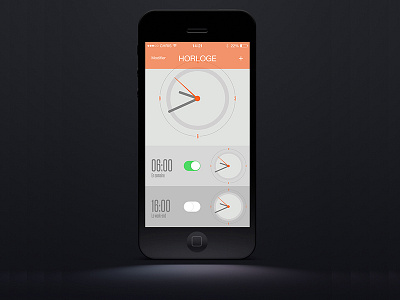 Preview clock for iOS7 clock ios7 iphone