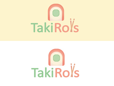 Logo for a sushi restaurant ”TakiRolls”