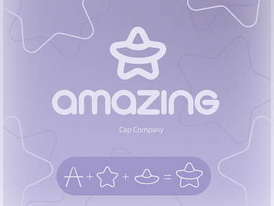 Logo for a Cap Company "Amazing" branding graphic design logo