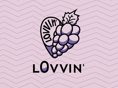LOVVIN' wine company logo logo