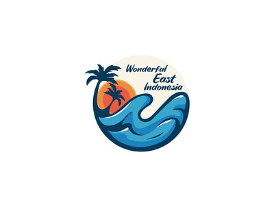 Wonderfull East Indonesia bikinlogo blue brand design brand identity branding cleanlogo design illustration logo logodesign selllogo