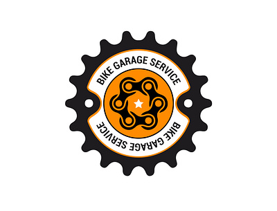BIKE GARAGE SERVICE bike logo bikinlogo brand design brand identity branding cleanlogo cycle logo design logo logo service logodesign selllogo service service logo