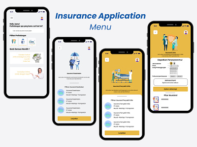 Insurance Mobile UI Design graphic design ui uiux