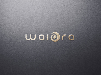 Brand identity/Logo design "waiora" brand identity branding design graphic design illustration logo design minimal