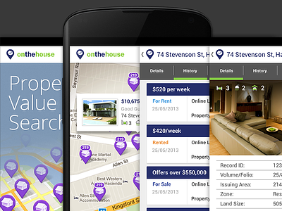 Property Value Search - Android App 2013 android app map mobile nexus onthehouse property real estate search value