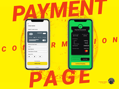 Payment Confirmation Page Design app application branding clothing clothingpage design fashion graphic design green illustration ios logo page payment paymentconfirmation paymentpage ui uiux ux yellow