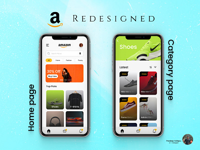 Amazon Recreated amazon app application best categorypage design ecommerce flipkart good graphic design home homepage homepageui mobile product recreated recreation redesign redesigned ui