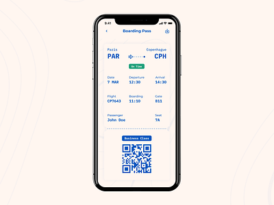 Plane Boarding Pass boardingpass conception figma graphic design interface plane ticket ui uidesign ux webdesign