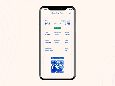 Plane Boarding Pass