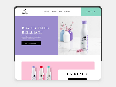 Clean Beauty beauty web design design graphic design health web design ui ui design web design
