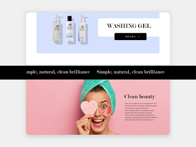 Clean Beauty design graphic design ui ux web design