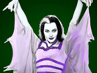 Lily Munster with wings.