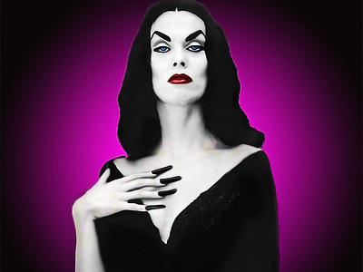 Vampira the Legend dark art design digital oil gothic graphic design illustration photoshop vampira woman