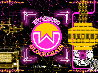 Blockchain Energy Label branding crypto design graphic design illustration logo photoshop wownero