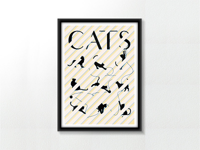 No.7 - Cats affinitydesigner cats digitalart dribbble graphicdesign illustration mockup posterdesign procreate vector