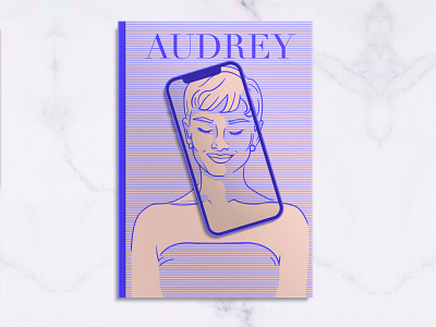 No.11 - Audrey audrey hepburn design digitalart dribbble graphicdesign illustration ipad lineart magazine cover mockup portrait portrait art procreate