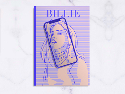 No.12 - Billie billieeilish design digitalart dribbble graphicdesign illustration ipad magazine magazine cover mockup portrait art procreate