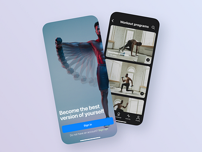 Home Fitness mobile app concept app concept design fitness mobile sport ui user experience ux webdesign workout