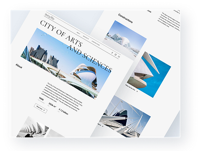 City of Arts and Sciences. Valencia / Website concept