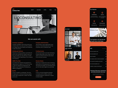 Liqconsulting Landing page