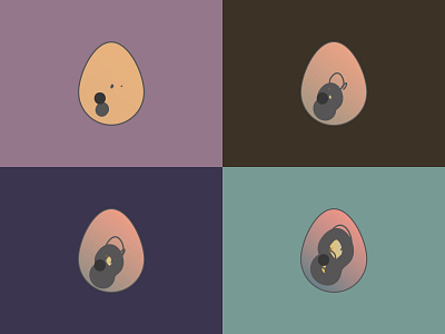 Natural evolution chicken egg fetus graphic design hatch illustration luxembourg vector