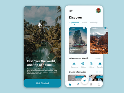 Travel App UI app design figma product design travel app ui