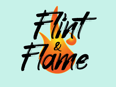 Flint and Flame art design icon illustrator logo vector